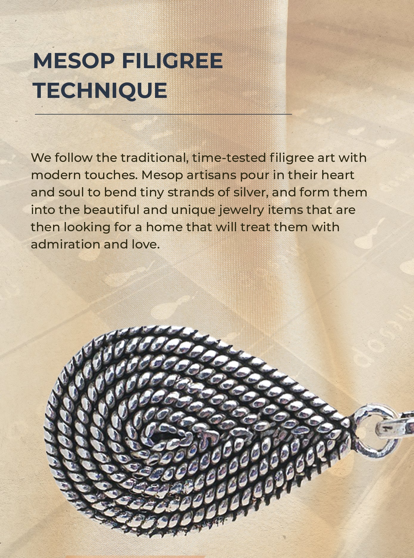 MESOP Teardrop Womens Silver Earrings, 925 Sterling Silver Drop Earrings, Timeless Mesopotamia History Inspired, Fluted Filigree Dangle Earrings and Valentines Day Gift