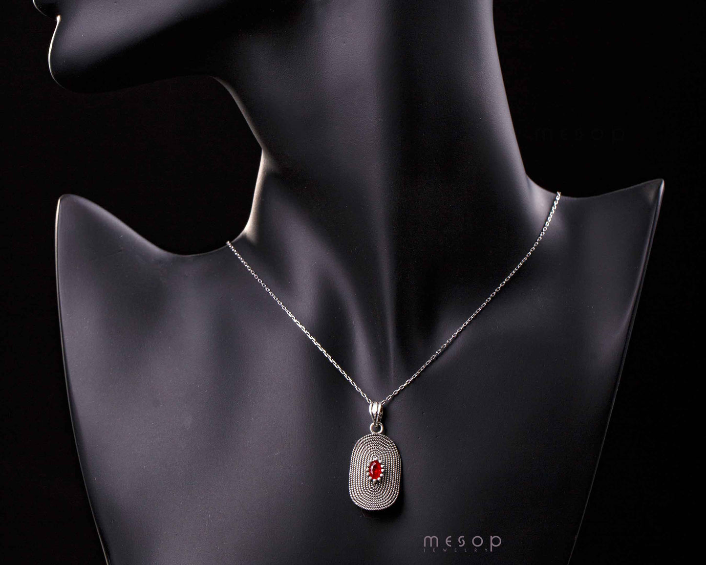 Seranade of Whispering Ruby Pendant