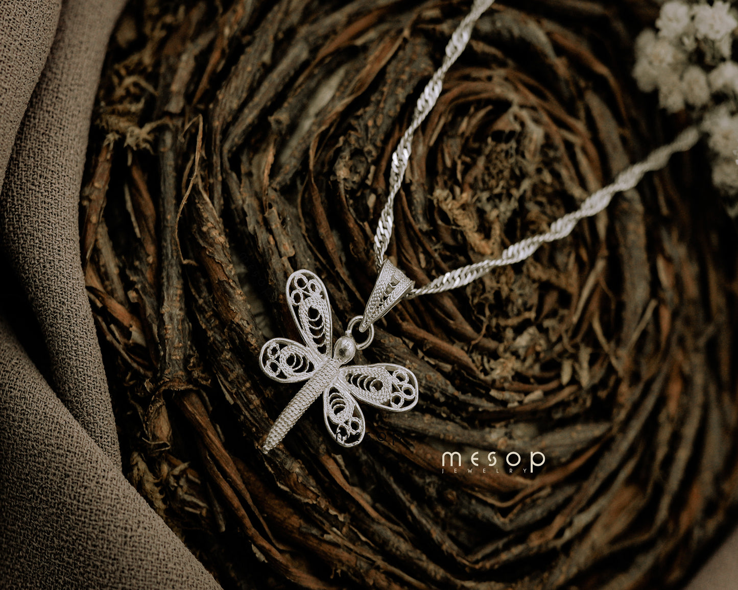 Dainty Dragonfly Pendant