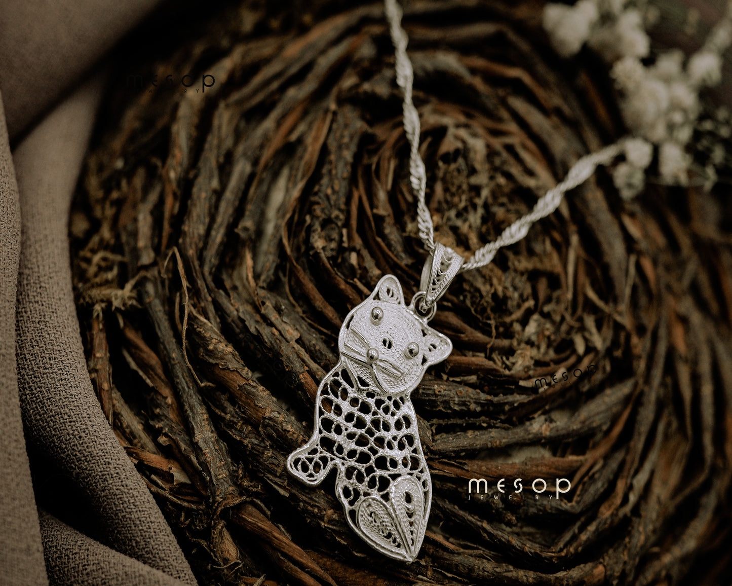 Elegance in Meow Pendant