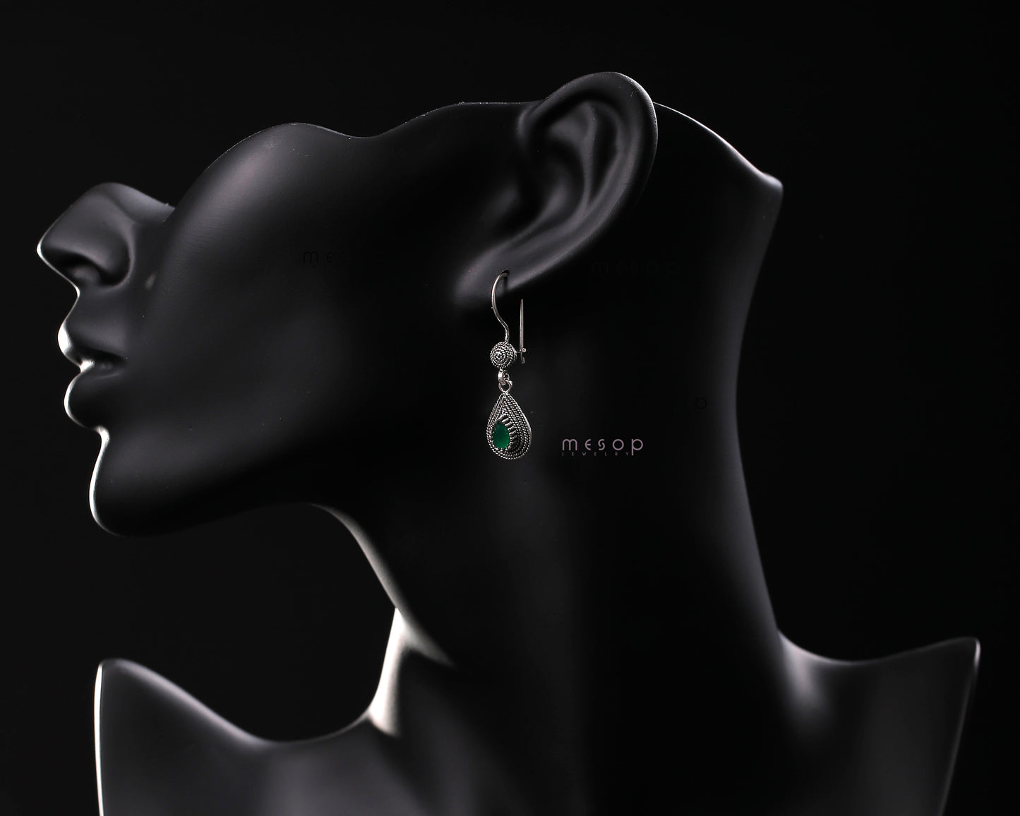 Whispering Emerald Serenade Earrings