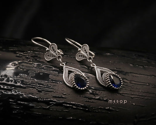 Sapphire Whispers of the Heart Earrings