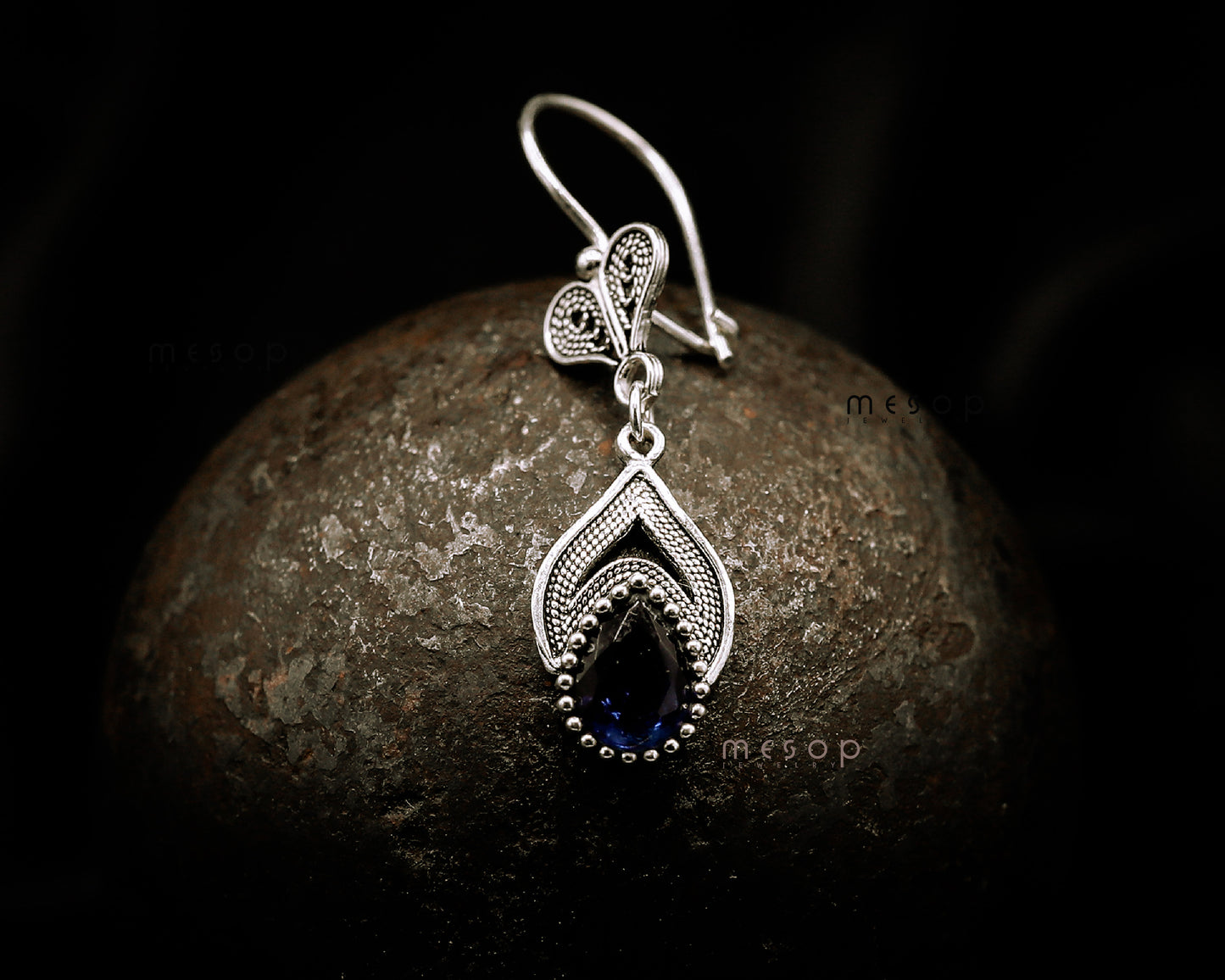 Sapphire Whispers of the Heart Earrings