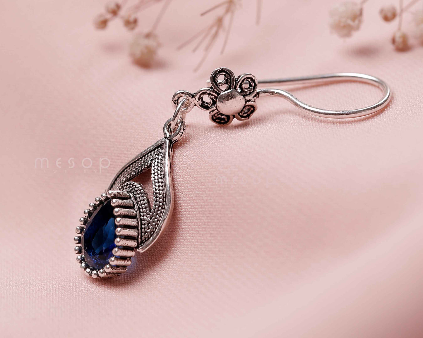 Sapphire Whispers of the Heart Earrings