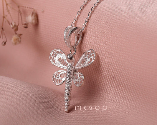Dainty Dragonfly Pendant